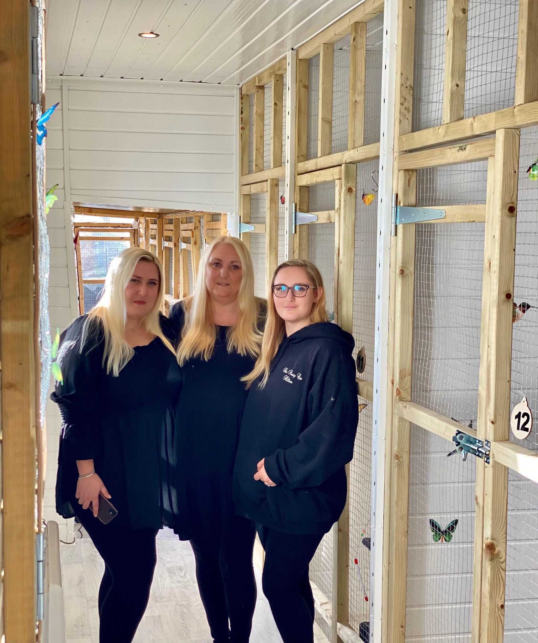 Katie, Debbie and Chloe in our Butterfly Rooms.
